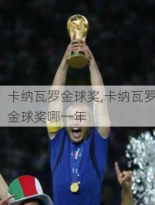 卡纳瓦罗金球奖,卡纳瓦罗金球奖哪一年
