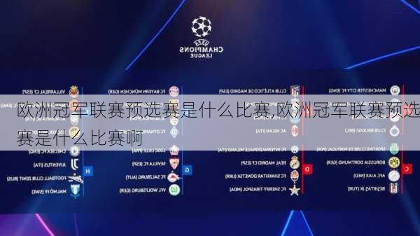 欧洲冠军联赛预选赛是什么比赛,欧洲冠军联赛预选赛是什么比赛啊