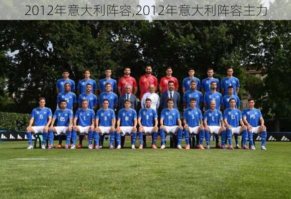 2012年意大利阵容,2012年意大利阵容主力