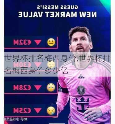 世界杯排名梅西身价,世界杯排名梅西身价多少亿