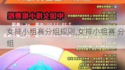 女排小组赛分组规则,女排小组赛 分组