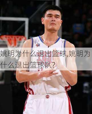 姚明为什么退出篮球,姚明为什么退出篮球队?