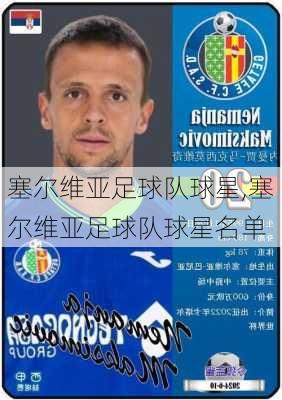 塞尔维亚足球队球星,塞尔维亚足球队球星名单
