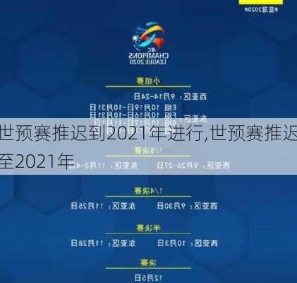世预赛推迟到2021年进行,世预赛推迟至2021年