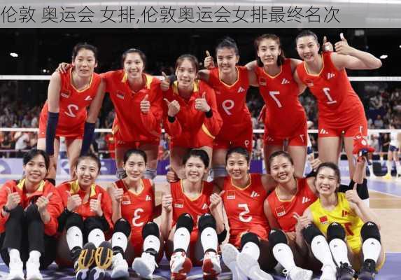 伦敦 奥运会 女排,伦敦奥运会女排最终名次