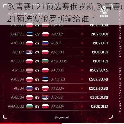 欧青赛u21预选赛俄罗斯,欧青赛u21预选赛俄罗斯输给谁了