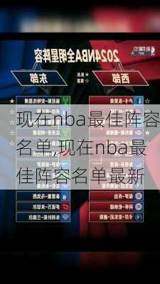 现在nba最佳阵容名单,现在nba最佳阵容名单最新