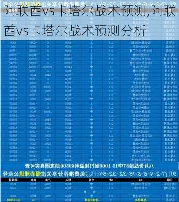 阿联酋vs卡塔尔战术预测,阿联酋vs卡塔尔战术预测分析