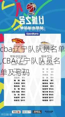 cba辽宁队队员名单,CBA辽宁队队员名单及号码