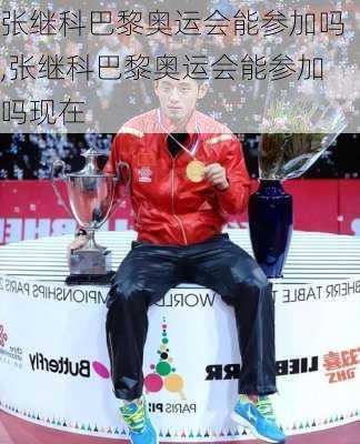 张继科巴黎奥运会能参加吗,张继科巴黎奥运会能参加吗现在