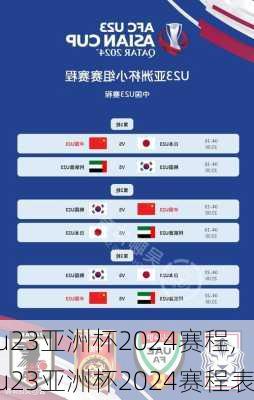 u23亚洲杯2024赛程,u23亚洲杯2024赛程表