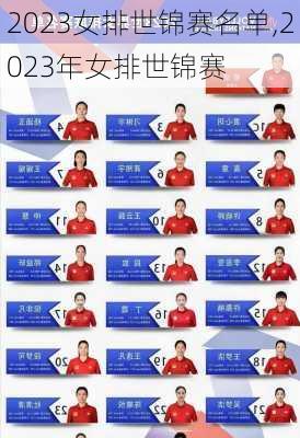 2023女排世锦赛名单,2023年女排世锦赛