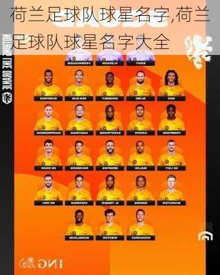 荷兰足球队球星名字,荷兰足球队球星名字大全