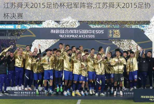 江苏舜天2015足协杯冠军阵容,江苏舜天2015足协杯决赛