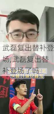 武磊复出替补登场,武磊复出替补登场了吗