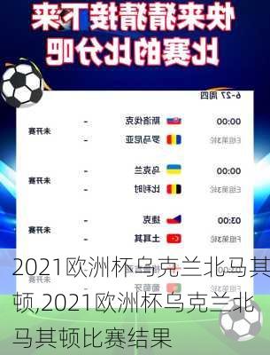 2021欧洲杯乌克兰北马其顿,2021欧洲杯乌克兰北马其顿比赛结果