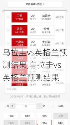 乌拉圭vs英格兰预测结果,乌拉圭vs英格兰预测结果