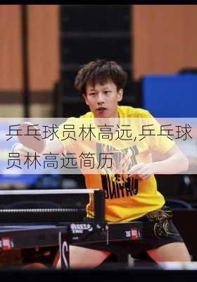乒乓球员林高远,乒乓球员林高远简历