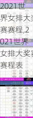 2021世界女排大奖赛赛程,2021世界女排大奖赛赛程表