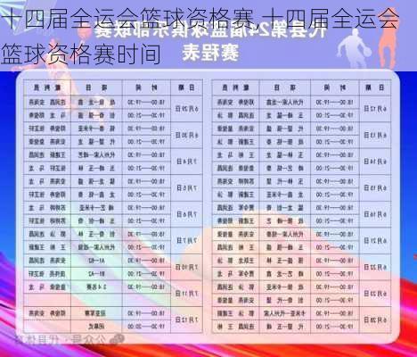 十四届全运会篮球资格赛,十四届全运会篮球资格赛时间