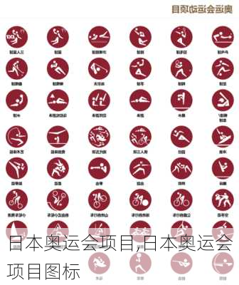 日本奥运会项目,日本奥运会项目图标