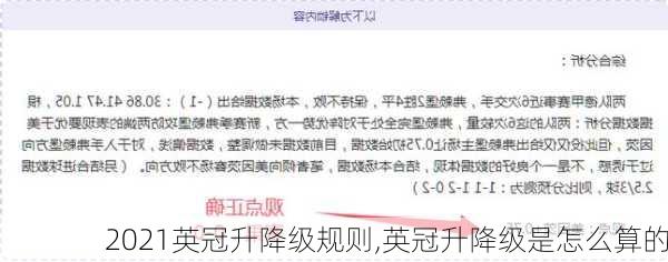 2021英冠升降级规则,英冠升降级是怎么算的
