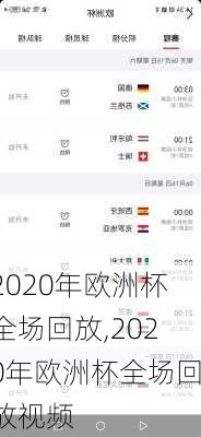 2020年欧洲杯全场回放,2020年欧洲杯全场回放视频