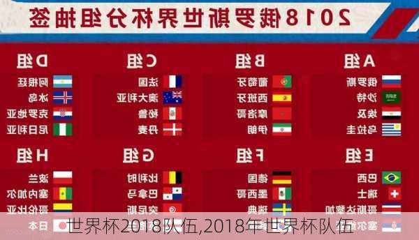 世界杯2018队伍,2018年世界杯队伍