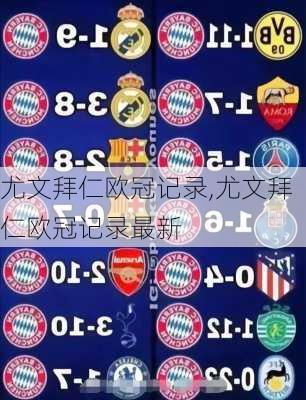 尤文拜仁欧冠记录,尤文拜仁欧冠记录最新