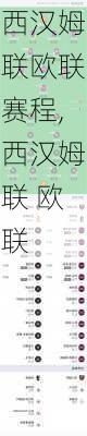 西汉姆联欧联赛程,西汉姆联 欧联