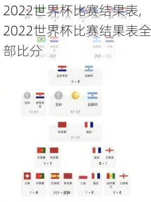 2022世界杯比赛结果表,2022世界杯比赛结果表全部比分