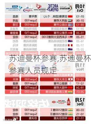 苏迪曼杯参赛,苏迪曼杯参赛人员规定