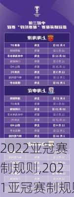 2022亚冠赛制规则,2021亚冠赛制规则