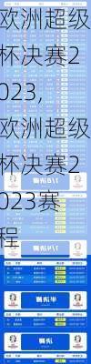 欧洲超级杯决赛2023,欧洲超级杯决赛2023赛程