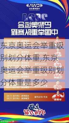 东京奥运会举重级别划分体重,东京奥运会举重级别划分体重是多少