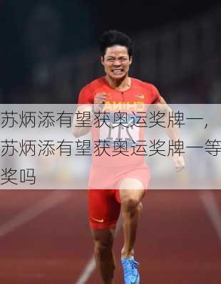 苏炳添有望获奥运奖牌一,苏炳添有望获奥运奖牌一等奖吗