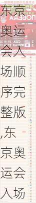 东京奥运会入场顺序完整版,东京奥运会入场顺序大全