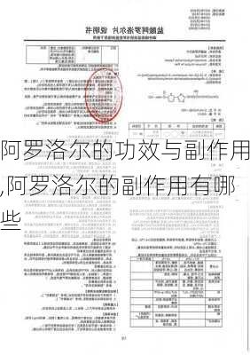 阿罗洛尔的功效与副作用,阿罗洛尔的副作用有哪些