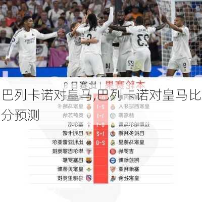 巴列卡诺对皇马,巴列卡诺对皇马比分预测