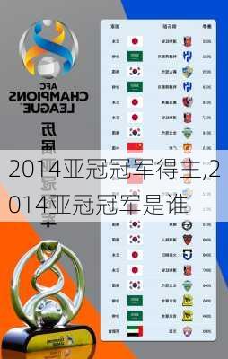 2014亚冠冠军得主,2014亚冠冠军是谁