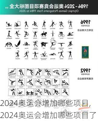 2024奥运会增加哪些项目,2024奥运会增加哪些项目了