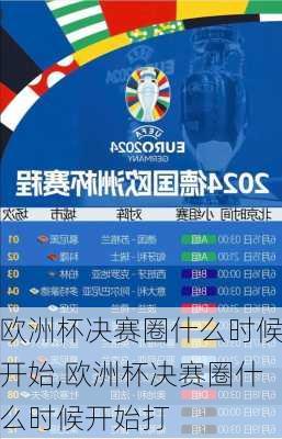 欧洲杯决赛圈什么时候开始,欧洲杯决赛圈什么时候开始打