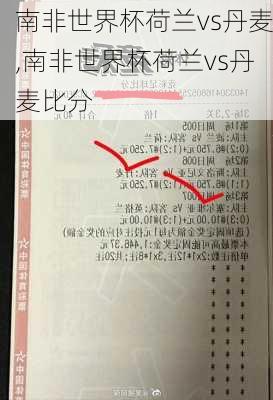 南非世界杯荷兰vs丹麦,南非世界杯荷兰vs丹麦比分