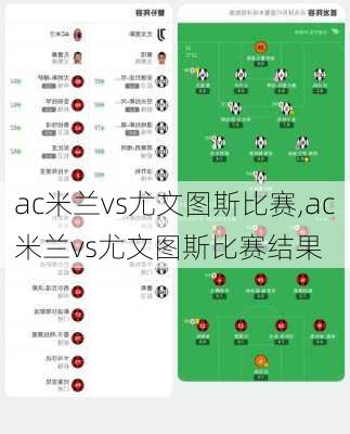 ac米兰vs尤文图斯比赛,ac米兰vs尤文图斯比赛结果