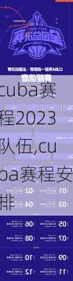 cuba赛程2023队伍,cuba赛程安排