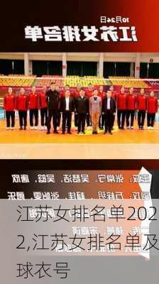江苏女排名单2022,江苏女排名单及球衣号