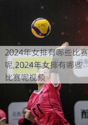 2024年女排有哪些比赛呢,2024年女排有哪些比赛呢视频