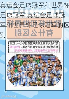奥运会足球冠军和世界杯足球冠军,奥运会足球冠军和世界杯足球冠军的区别