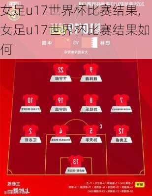 女足u17世界杯比赛结果,女足u17世界杯比赛结果如何