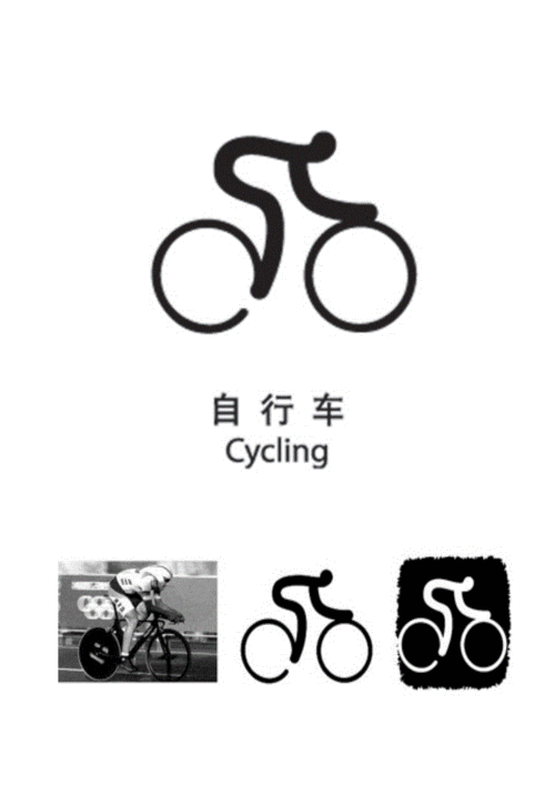 奥运会自行车比赛项目的logo,奥运会自行车项目标志